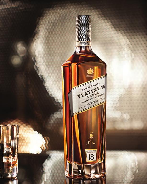 JOHNNIE WALKER PLATINUM LABEL Reflecting the JOHNNIE WALKER tradition of private blends, JOHNNIE WALKER PLATINUM LABEL is the richest, most precious, crafted 18 year old Blended Scotch Whisky John