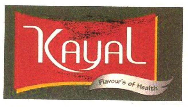 2758852 19/06/2014 SETHU.G. PILLAI trading as ;KAYAL FOOD PRODUCTS KAIPUZHA BUILDING, NEAR SBI, NEELAMPEROOR. P.0, KOTTAYAM VIA, KERALA, INDIA, MANUFACTURERS AND MERCHANTS V.