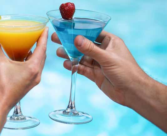 Pool party and candle set up in your pool area Dedicated butler service Gourmet flying buffet with a selection of nine sweet and salty culinary highlights Selection of