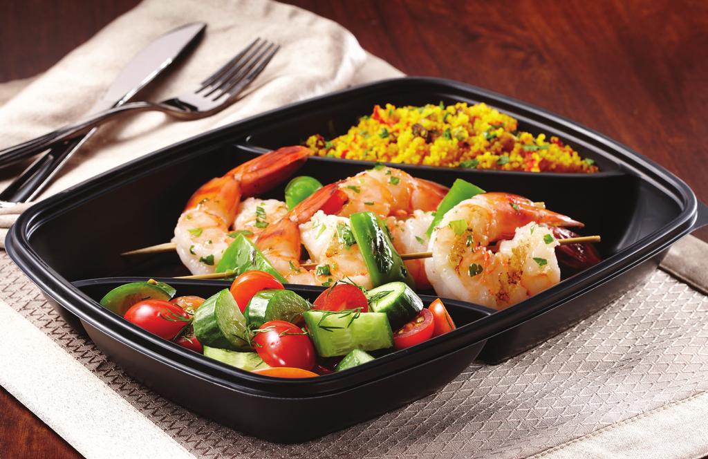 Allows quality, structure and temperature of takeout to remain the same as dine-in food options.