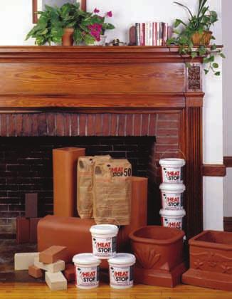 Heat Stop Refractory Cement Products Heat stop refractory cements should be used to install clay flue liners, firebrick and for masonry repairs.