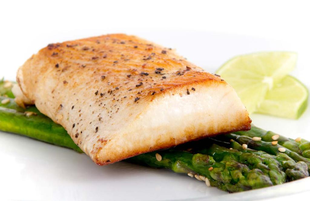 Atlantic salmon retains its color when cooked and has a large moist flake. poach or smoke MAHI-MAHI Mahi Mahi has a sweet, mildly pronounced flavor similar to swordfish.