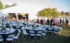 VIP Stage & Lawn Dinner guests have the chance to mix and