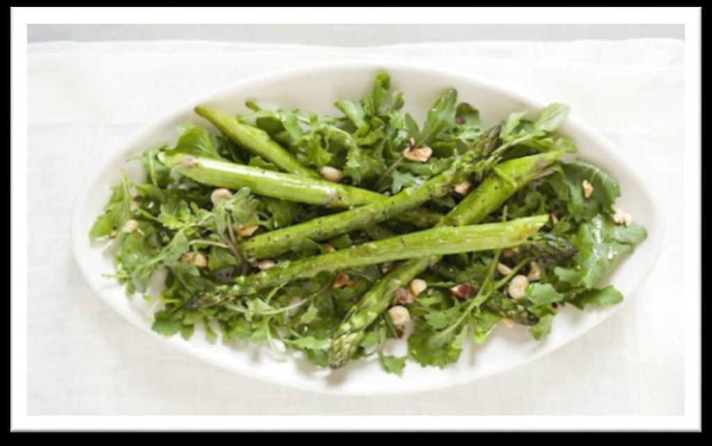 Simple Green Salad 2 Cups Raw Asparagus 2 Cups Arugula 2 Teaspoons Avocado Oil