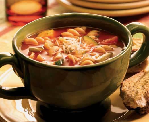 Hearty Italian Soup SIDEKICKS A great complement to soup is fresh-baked artisan bread.