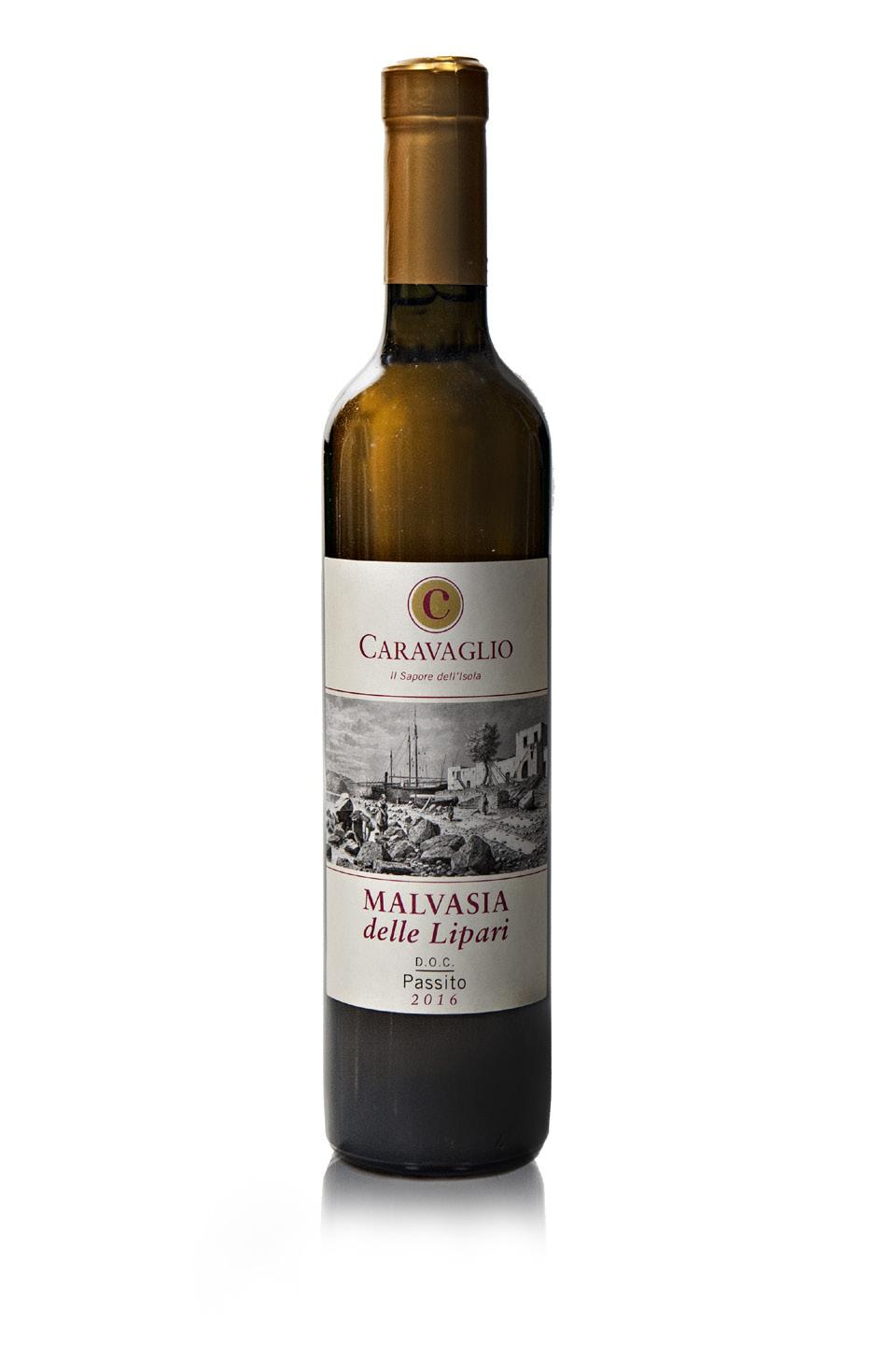 MALVASIA DELLE LIPARI PASSITO DOC Grape varieties: Malvasia di Lipari 95%, Corinto Nero 5%. The Malvasia straw wine represents the history of the Aeolian Islands.