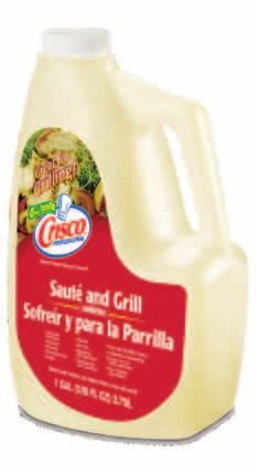 Crisco Professional General Use Recipes Sauté and Grill Perfect for pan frying, sautéing, grilling and broiling Rich,