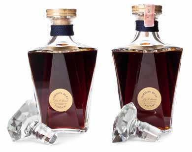 193 Courvoisier Cognac- Erte Series PC. Vigne, bottling #1 from the Erte Series. Level: Into neck. 750ml. $600-800 194 Courvoisier Cognac- Erte Series PC. Vigne, bottling #1 from the Erte Series. Level: Into neck. 750ml. $600-800 195 Martell Cordon Bleu Cognac PC.