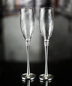 D1660-25 CRYSTAL CHAMPAGNE GLASS SET
