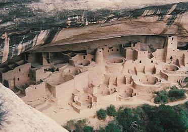 The Ancient Puebloans lived in houses that had many levels and the houses were often build against