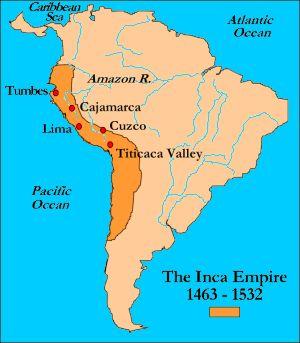 Inca (1460-1532) Established empire through military and diplomatic means An extensive network of roads - linked its territories During an