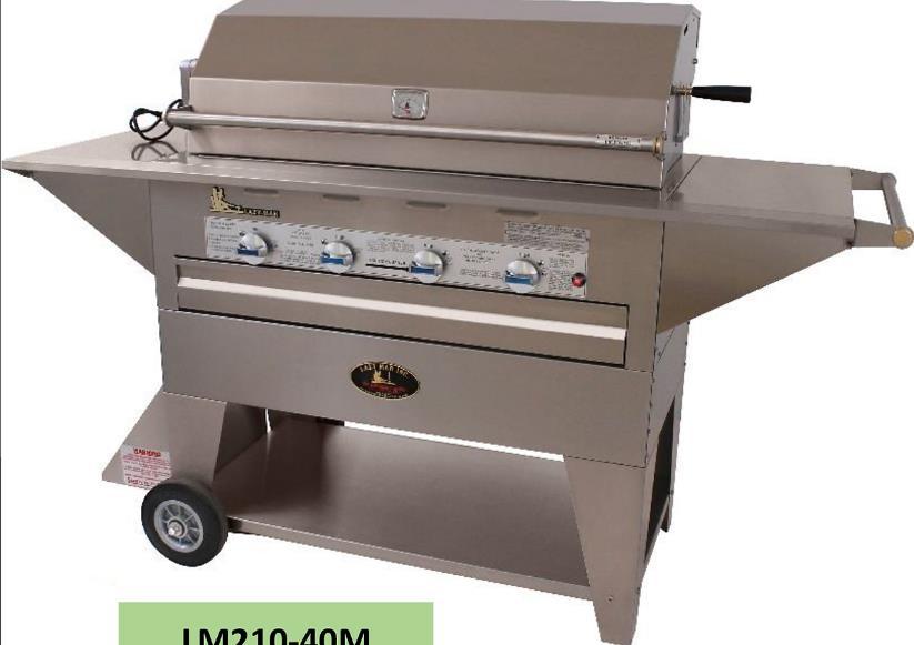 Pan is included under both the grilling area (main burners) and under the side burner area (for combination gills).