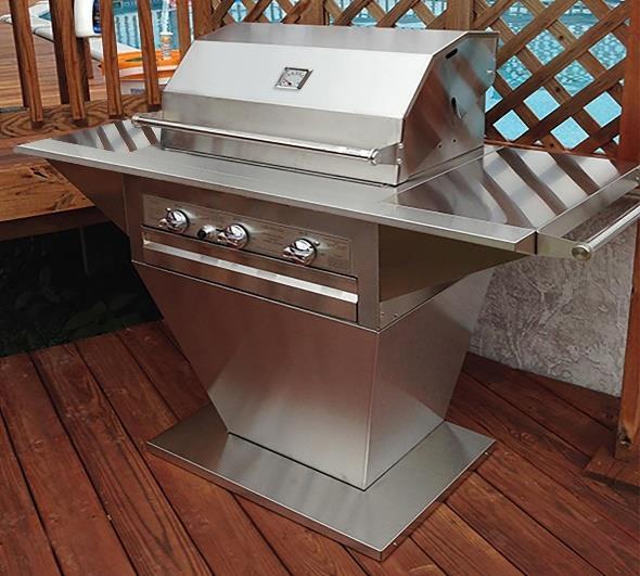 The combination of grills and side burners into a single structural unit can literally result in endless combinations to meet your back yard requirements.
