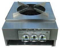 Models feature two burners per section at 20,000 BTU s per burner and are available in sizes from 17" to 68" wide. These grills ship with natural lava rock and are completely assembled.