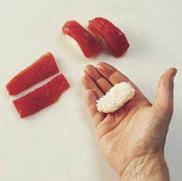 SEAFOOD SERVED RAW 59 Figure 5.6 Making sushi.
