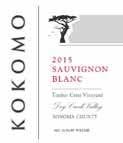 AMERICA - CALIFORNIA Sauvignon Blanc 2015 Crisp and refreshing with wild aromas of lime. Notes of tropical fruit, lemon zest and fresh cut grass on the palate, followed by a bright, acidic finish.