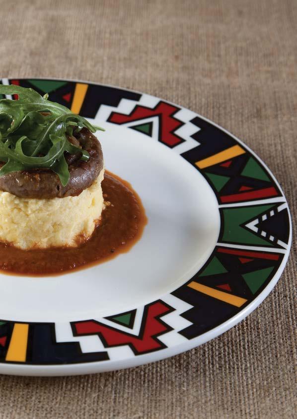 Ndebele African Touch For an authentic African dining experience, add a