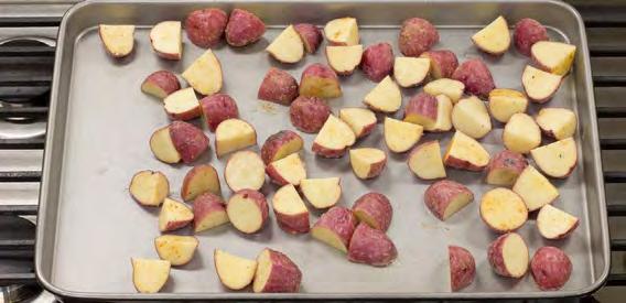 INGREDIENTS 24 ounces baby red potatoes, halved 3 tablespoons Wildtree Organic Coconut Oil, divided 1
