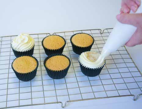 Decorating cupcakes with buttercream is so easy with our piping