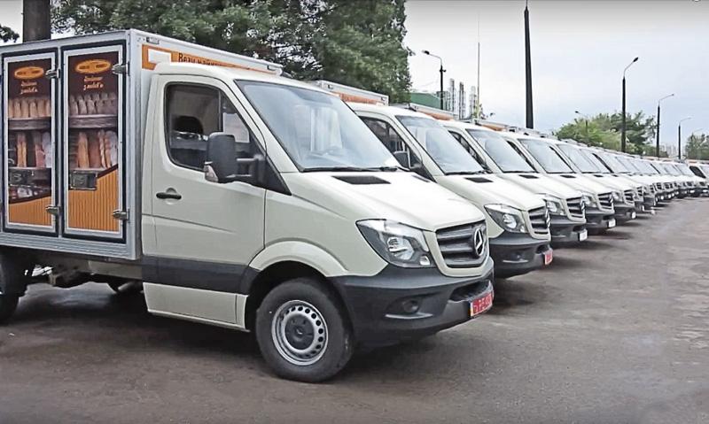 Today, our fleet of Mercedes-Benz Sprinters takes care of Kyivkhlib product logistics across the