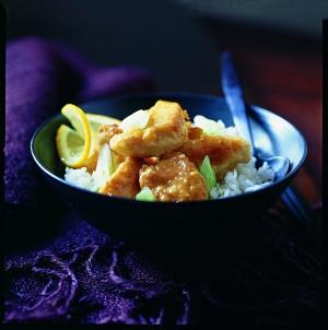 This recipe is taken from the cook book, FRESH CHINESE; written by nutritionist Wynnie Chan, Lemon Chicken In this classic Cantonese dish the chicken is often deep-fried and served with a fairly