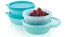 d Wonderlier Bowl 3-Pc. Set Bowls nest for easy storage. Set includes one each 6-cup/1.4 L, 8 3 4-cup/ 2.1 L, 12-cup/2.8 L bowls with virtually airtight and liquid-tight seals.