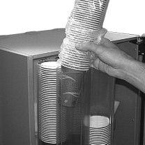 Reassemble the waste tray and grille and refit to the machine. 4.5.8 Cup Check Check the levels of the cups in the cup stack. Where necessary, refill with correct sized cups.