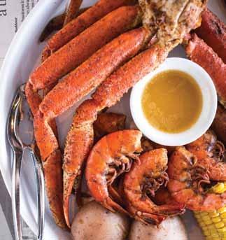 We boil our seafood in our famous Ragin Cajun Cajun- Style boil, using a house recipe of cayenne pepper, black pepper, salt, garlic powder & chili powder, guaranteeing your guests will say AYEEE!