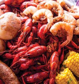 Gulf Coast shrimp per person served with boiled new potatoes, corn on the cob, sausage links, Ragin Cajun red sauce and our signature remoulade Breaux Bridge Boil $23 per person 2 lbs.