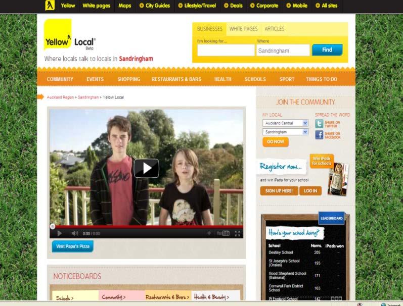 Sandringham Web Presence A YouTube video on the Sandringham Yellow