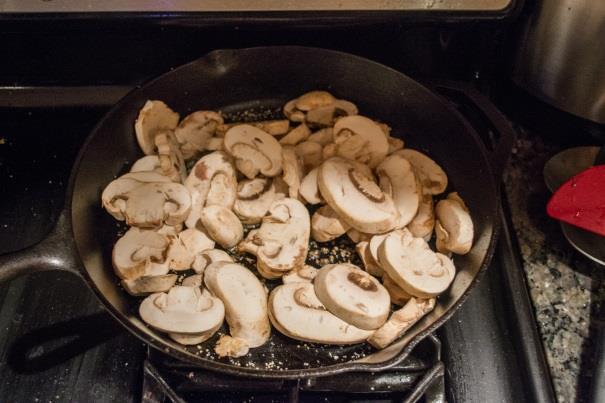 Balsamic Mushrooms 4 tablespoons butter 1 lb sliced mushrooms 3 tablespoons balsamic vinegar 1 tsp salt (or more