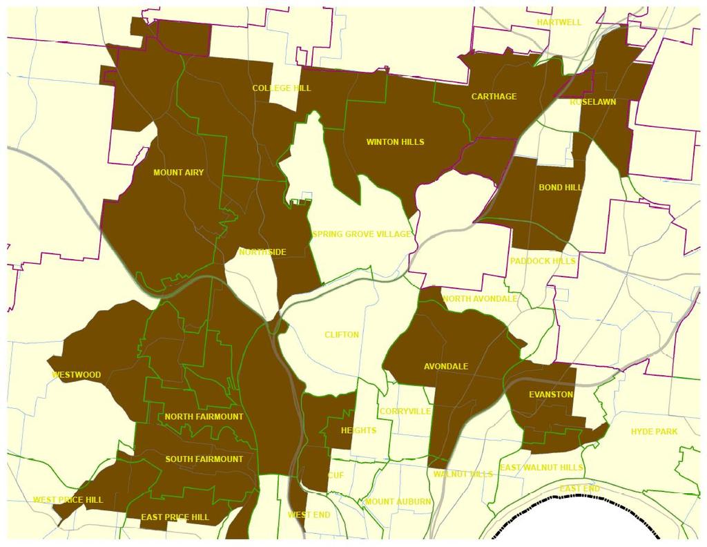 Areas with High Poverty and Low Access Critical Census Tracts