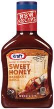 Selected Kraft bbq sauce