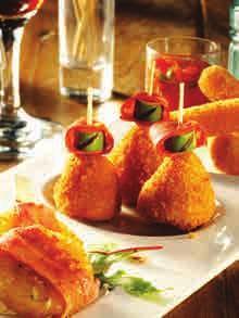 with these fully ripened cheese sticks covered in a delicious crispy breading.