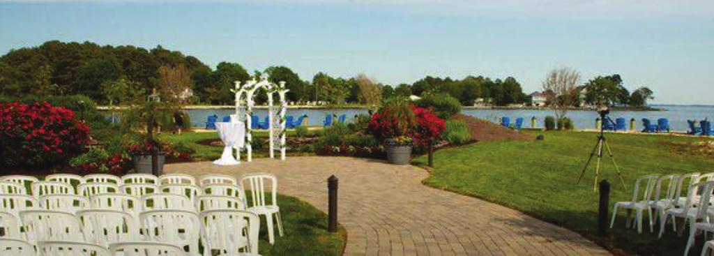 bar, boat bar, beach area, and The Point, the beautiful waterfront garden and fountain area perfect for exchanging vows.