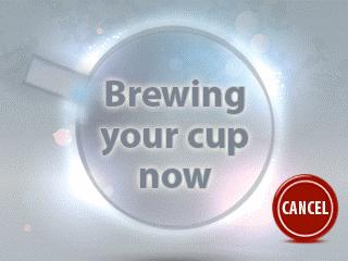 DRINKS SUB-MENUS Cup Size Selections Small Medium- Large Use to Change Cup Size Default 7-8-9 Return Button Returns to Previous Screen Highlighted Mug is