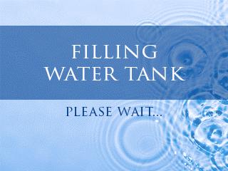 When tank is filled, the heater circuit will turn on - allow up to 20 min for the tank to reach brewing temperature.