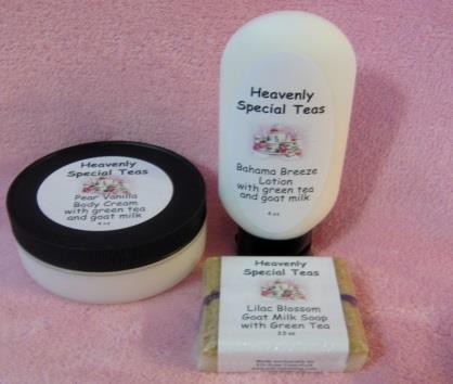 The goat s milk acts as a natural moisturizer that will hydrate and nourish your skin.