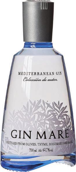 G&Ts. 32060146 GIN MARE 42.7% 70CL Gin Mare is a super premium gin inspired by botanicals grown in the Mediterranean.
