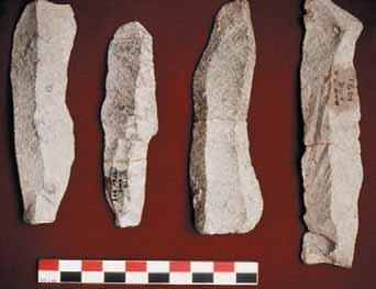 Blades from Kapthurin, Kenya, dated at 300,000 years ago.