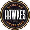 HAWKES London, ENGLAND Hawkes Ginger Beer Gluten Free - Vegan Friendly 50cl 4.0% ALCOHOLIC GINGER BEER.