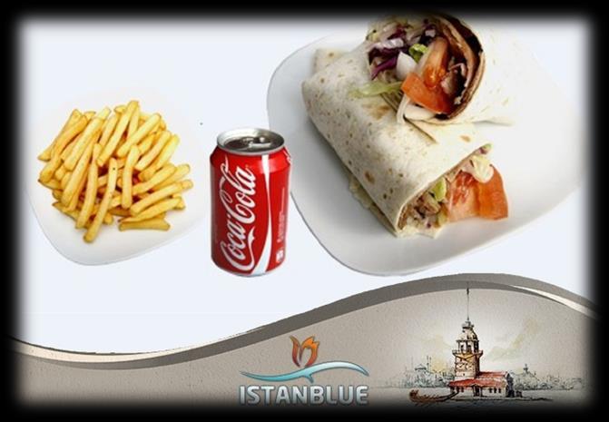 SET Select Falafel Roll or Pita Roll Sandwich with French fries &
