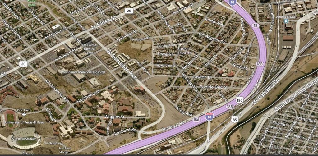100-102 Porfirio Diaz Street, El Paso Texas Aerial View For more information, visit: www.sonnybrown.
