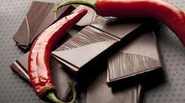 Chilli pepper tablets 100gr Chilli chocolate is a sinful dessert, enveloping and spicy