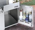 access to bottles Upper serving shelf optional Just like our freestanding grills, the freestanding CocktailPro features access doors with built-in