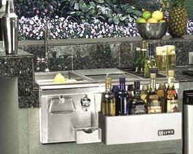 Complementary Products As shown Model CS30FS (Includes optional serving shelf) As shown Model CS30 CocktailPro (Built-in) The ultimate complement to the