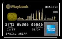 Terms & Conditions of Promotional Offers A valid Maybank 2 Cards Reserve American Express Card must be presented and payment must be charged to the card to enjoy the offers and privileges.