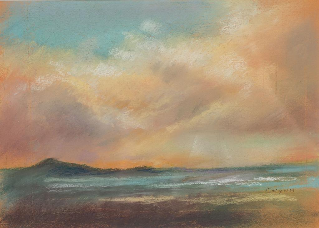 SUNSET BY JAMES GWYNN James Gwynn (1921-2015), signed lower right, pastel on paper, 2010 Donated by Norman S.