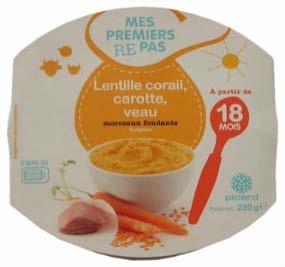 2. Lentils and Lentil-Based Ingredients New Product Examples - 2014 Coral Lentil, Carrot and Veal Meal Country: France Company: Picard Subcategory: Baby savoury meals Launch type: New variety/range