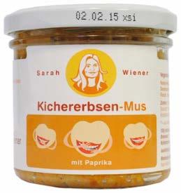 42kg pack with two portions. Chickpea Puree with Pepper Country: Germany Company: Sarah Wiener Produkte Subcategory: Sandwich fillers/spreads Launch type: New variety/range ext. Price in USD: $5.